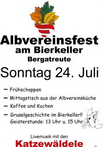 Plakat Albvereinsfest 16.2.